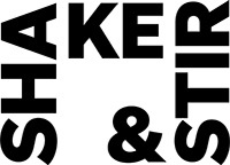 Shake and stir horizontal logo black WEB
